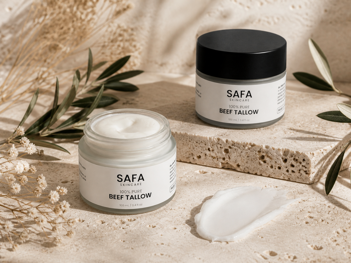 Het verschil tussen 50 ml en 100 ml beef tallow